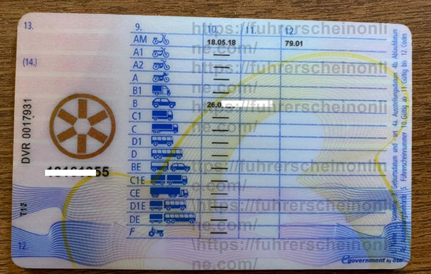 buy an authentic Austrain driving license