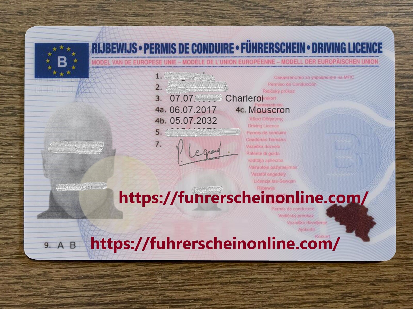 Belgian driving license